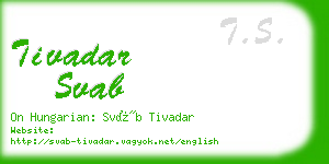 tivadar svab business card